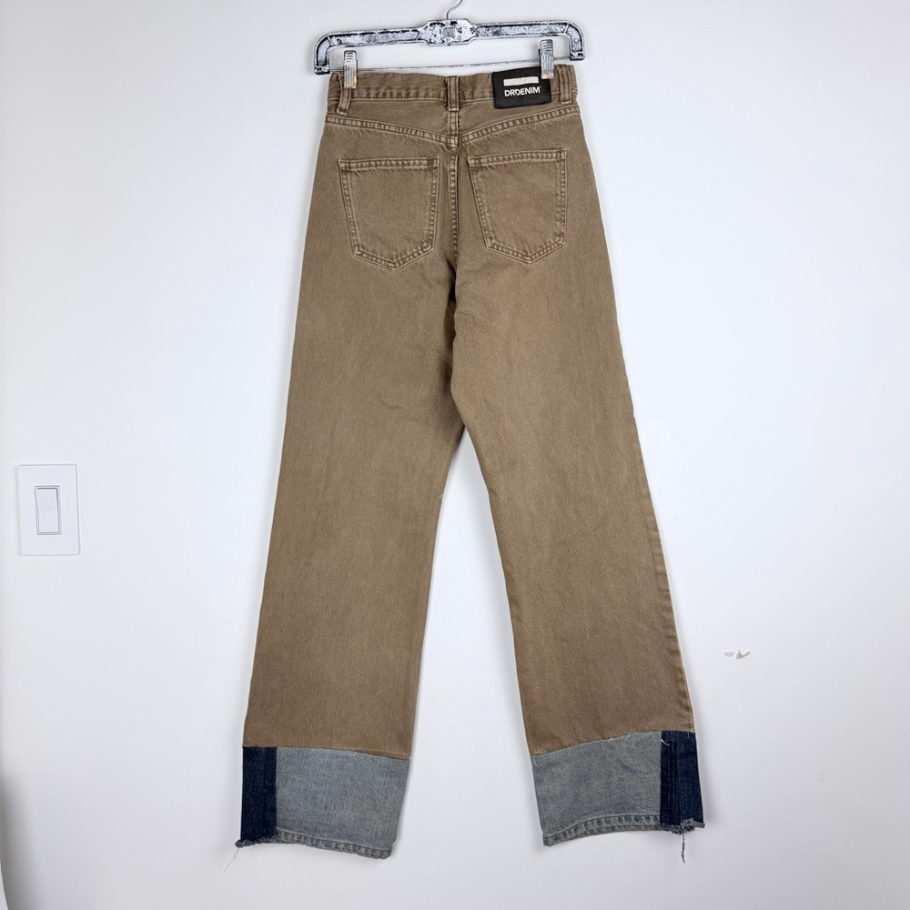 Dr. Denim Brown Upcycled Jeans Size 24 Straight Leg - Picture 5 of 5